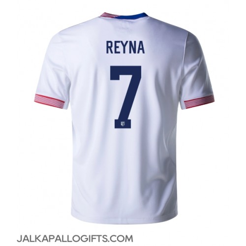 Yhdysvallat Giovanni Reyna #7 Kotipaita Copa America 2024 Lyhythihainen